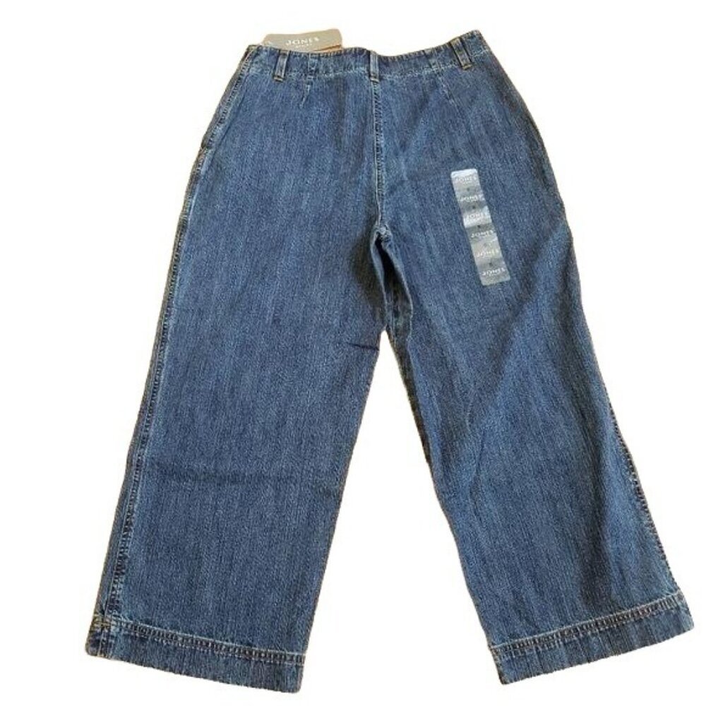 Jones  New YorK Sport Blue Jean Denim Capris sz 6